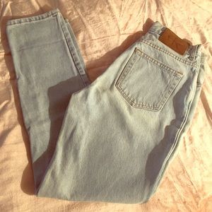 CK Calvin Klein White Wash High- Rise Jeans